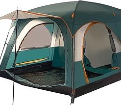 Large Family Cabin Tent for 8-10 People Waterproof 2000mm 2 Rooms