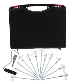 Ciieeo Tent Anchor Stakes Fluorescent Nails White Installation Set