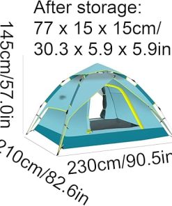 Multi-Purpose Automatic Pop-Up Tent for 3-4 People with Doors 2