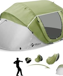 Easy Pop Up Tent for 4 People Waterproof Instant Setup Lightweight