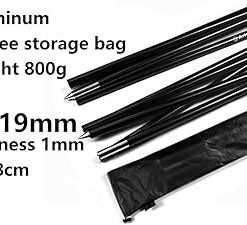Tent Pole Support Frames Kit 2 Pack Ultralight Aluminium Alloy Sun Shelter 2