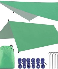 Camouflage Waterproof Camping Tent Tarp Canopy with Full Accessories