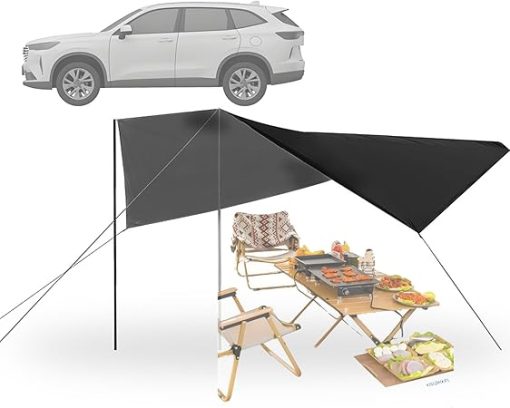 Camper Awning for 4 to 6 People Flexible Easy Build Sun Protection