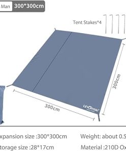 Tent Footprints Ultralight Waterproof Camping Ground Sheet 210D Oxford 2