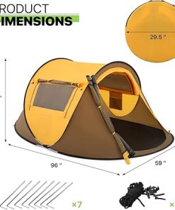 Magshion Ultralight 2 Person Pop-up Tent 2 Doors Easy Setup 2