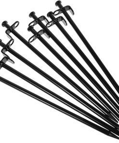 Heavy Duty Steel Tent Stakes 10 Inch Camping Anchors 8 Pack