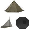 KINGROCK Waterproof Pop Up Camping Tent for 4 People Easy Setup 4