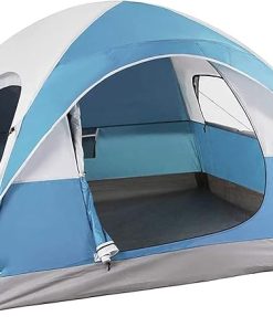 LET’S CAMP 3 Person Backpacking Tent,Portable Lightweight Waterproof Windproof Easy Setup Backpacking Tent,Great for Camping Hiking Mountaineering,Blue