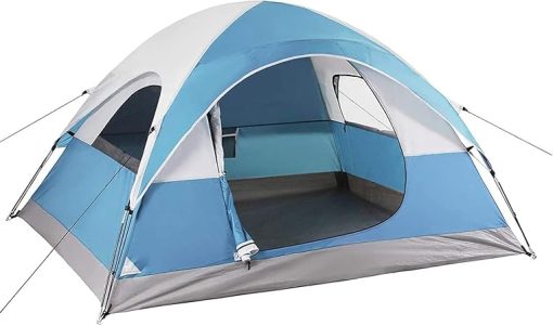 LET'S CAMP 3 Person Backpacking Tent,Portable Lightweight Waterproof Windproof Easy Setup Backpacking Tent,Great for Camping Hiking Mountaineering,Blue