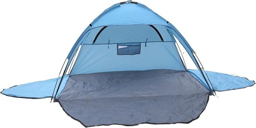 Beach Tent for 2-4 People with UPF 50+, 3 Windows, Instant Setup