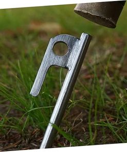 Portable Lightweight Steel Tent Pegs Easy Insertion Stakes for Camping 2