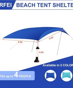 Beach Tent Sun Shelter UPF50+ Portable Pop Up Canopy for Outdoors 2