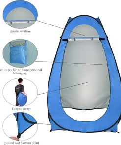 Portable Pop Up Privacy Shower Tent for Camping 1-2 Person Use 2