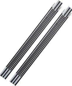 Fiberglass Tent Support Rod 129.92in Black Awning Pole for Camping