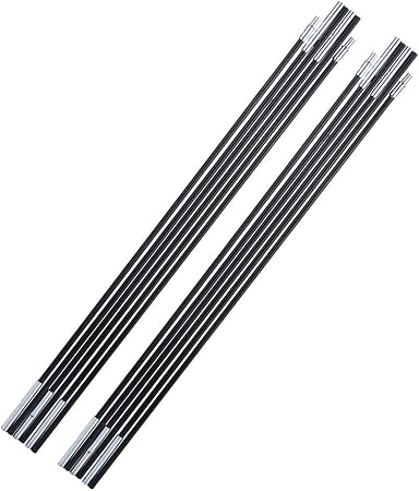 Fiberglass Tent Support Rod 129.92in Black Awning Pole for Camping Fiberglass Tent Support Rod 129.92in Black Awning Pole for Camping