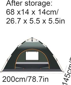 Automatic Spring Camping Tent for 1-2 Persons – Portable Design 2