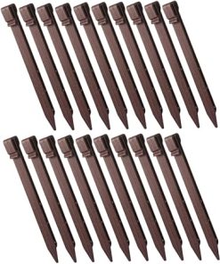 SUPVOX 20 Pack Plastic Tent Stakes with Wide Base for Camping