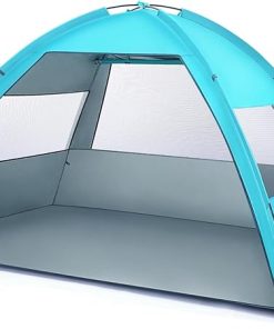 Large Folding Beach Tent Portable Sun Shade Shelter for Family Use