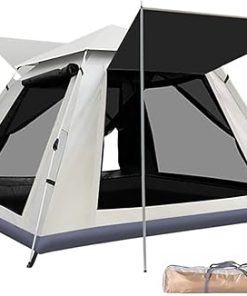Waterproof Windproof Family Camping Tent for 3-4 Persons Easy Setup