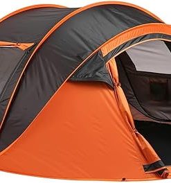 Spacious Easy Setup Camping Tent for 5-8 People with Fiberglass Frame 2