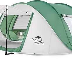 Naturehike 3-4 Person Pop Up Tent Easy Setup for Camping Hiking