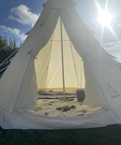 4-Season 9.85ft Bell Tent for Family Glamping and Camping Adventures