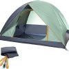 Kelty Tallboy 4 Person Tent with Footprint Bundle for Camping