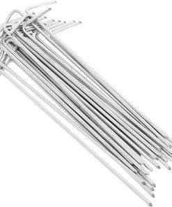 GANAZONO 30pcs Iron Tent Stakes for Outdoor Beach Canopy Use