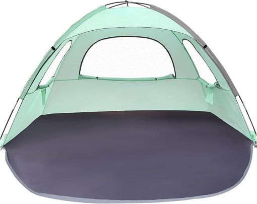 Ventilated Beach Tent Sun Shelter with Window Lightweight Easy Setup