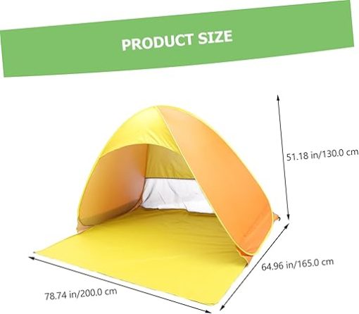 Camping Tent Sun Shade Shelter Foldable Oxford Cloth Beach Tent - Image 2