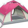 Waterproof 3-4 Person Camping Tent with Automatic Setup Gray 4