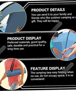Spacious Beach Camping Tent Easy Setup Rainproof for Outdoor Use 2