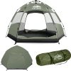 Inflatable Camping Tent with Pump for 4 Seasons Easy Setup Glamping 3