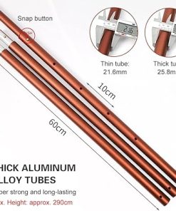 Lightweight Telescoping Tarp Poles for Canopy Awning Support 2