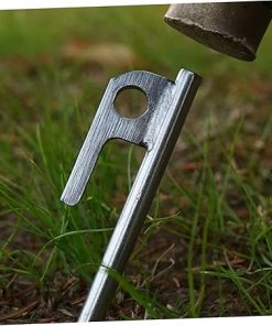 Stainless Steel Tent Stakes for Camping and Hiking Ground Anchoring 2