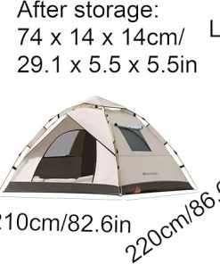 Portable Double Door Camping Tent Easy to Install for Outdoor Use 2