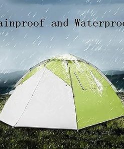 Double Layer Windproof Instant Pop-Up Tent for 3-4 Person Camping 2