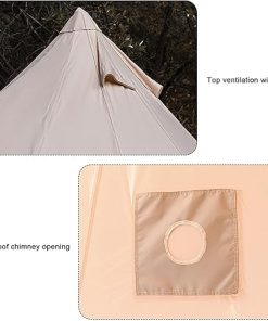 Luxury Cotton Canvas Yurt Tent for Four Seasons Family Camping 2
