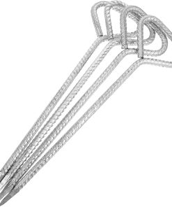 Durable Metal Tent Stakes Set of 4 for Camping and Outdoor Use
