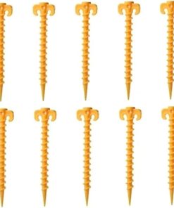 Heavy Duty Spiral Plastic Tent Nails for Outdoor Camping 20cm