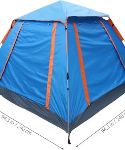 Large 5 Person Portable Camping Tent Oxford Fabric Weatherproof Outdoor 2