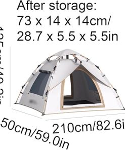 Large Space Fully Automatic 3-4 Person Camping Tent for Outdoors 2