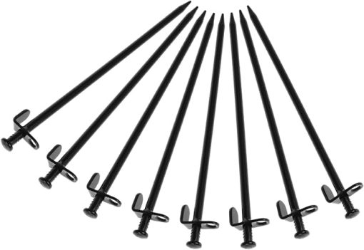 KESYOO 8pcs Metal Camping Tent Stakes and Ground Anchors for Lawn
