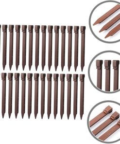 30 Pcs Plastic Ground Stakes for Gardening and Tent Fixing Outdoors 2