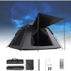 Lightweight 4-Person Waterproof Tunnel Camping Tent with Double Doors 3