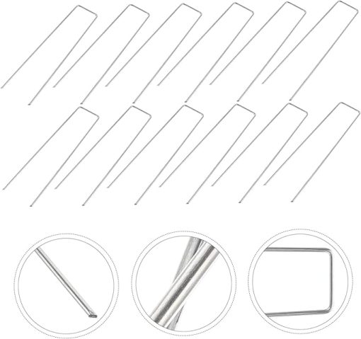 HEMOTON 50pcs U-Shaped Ground Stakes for Gardening and Lawn Fixing - Image 2