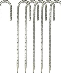 Heavy Duty Galvanized Ground Nails for Outdoor Tents and Gardening