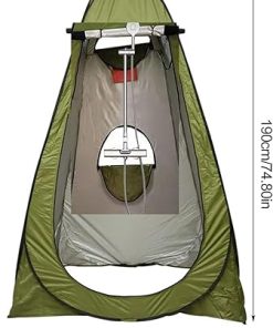 Portable Privacy Shower Tent with Skylight for Camping and Beach 2