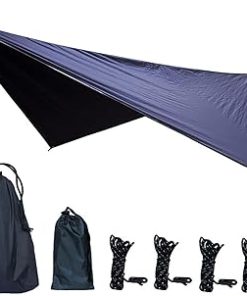 Waterproof Camping Tarp 142×114 for Hammocks and Outdoor Adventures