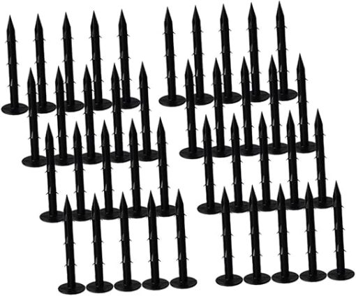 100 Pcs Durable Plastic Garden Ground Stakes for Plant Netting